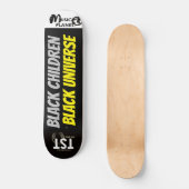 SCHWARZE KINDER SCHWARZE UNIVERSSEL Skateboard (Vorderseite)