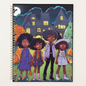 Schwarze Kinder stolpern auf einem Spuk Stadthaus Planer (Vorderseite)