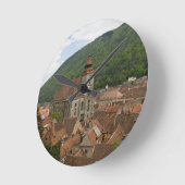 Schwarze Kirche (Biserica Neagra) Brasov, Rumänien Runde Wanduhr (Winkel)