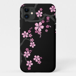 Schwarze Kirschblüte - Japaner-Entwurf iPhone Fal Case-Mate iPhone Hülle