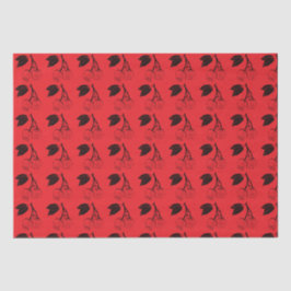 Schwarze Kirschen in Rot Seidenpapier