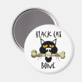 Schwarze Kiste mit Knochen Magnet (Vorderseite/Rückseite)