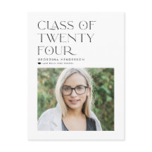 Schwarze Klasse 2024 Moderner Minimalistischer Abs