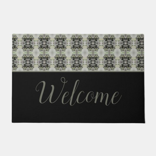 Schwarze Klasse Gemustert Fußmatte (Vorderseite)