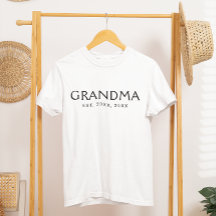 Schwarze klassische Typografie Established Oma