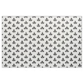 Schwarze Klee auf Weiß Stoff (Fat Quarter (45,7 x 55,9 cm))