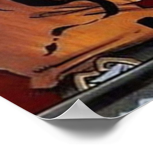 Schwarze Klee Poster (Ecke)