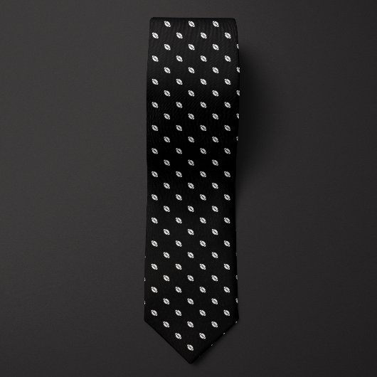 Schwarze, kleine Fußbälle Krawatte