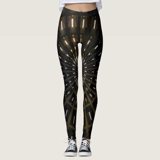 SCHWARZE KLOCK - Leggings (Vorderseite)