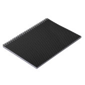 Schwarze Kohlenstoff-Faser Notizblock (Linke Seite)