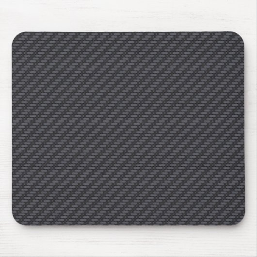 Schwarze Kohlenstofffaser Mousepad (Vorne)