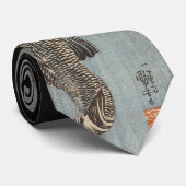 Schwarze Koi Fisch-Krawatte Krawatte (Gerollt)