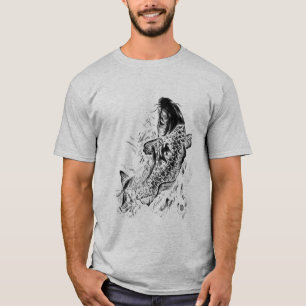 Schwarze Koi Fische T-Shirt