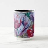 schwarze kombinierte Tasse "Flora " (Zentrum)