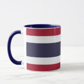 Schwarze Kombitasse mit Flagge Thailands Tasse (Links)