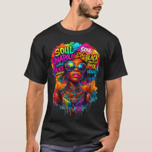 Schwarze Königin Afrikanische Karte Unalogetisch S T-Shirt