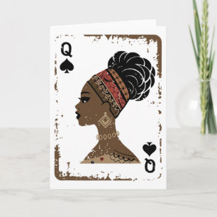 Schwarze Königin Afro Drogen Stolz Melanin Afrikan Karte
