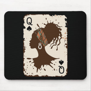Schwarze Königin Afro Drogen Stolz Melanin Afrikan Mousepad