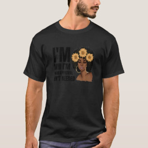 Schwarze Königin Afro Lady Afrikanische amerikanis T-Shirt