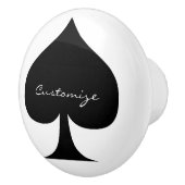Schwarze Königin der Spades Thunder_Cove Keramikknauf (Rechts)
