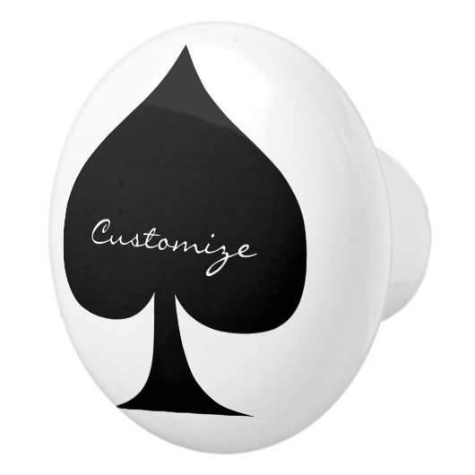 Schwarze Königin der Spades Thunder_Cove Keramikknauf (Rechts)