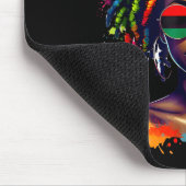Schwarze Königin Dripng Afro Melanin Schwarze Gesc Mousepad (Ecke)
