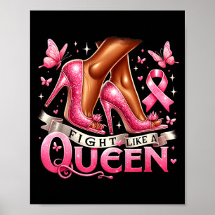 Schwarze Königin Frau kämpft wie eine Königin Brus Poster