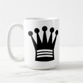 Schwarze Königin Kaffeetasse (Links)