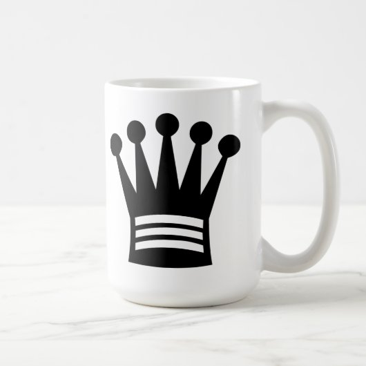 Schwarze Königin Kaffeetasse (Rechts)