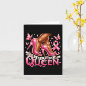 Schwarze Königin kämpft wie eine Königin gegen Bru Karte (Gelbe Blume)