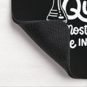 Schwarze Königin Mächtigste Figur Schach Afroameri Mousepad (Ecke)