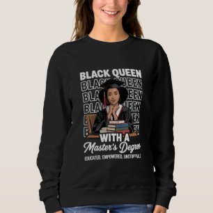 Schwarze Königin Master-Abschluss Abschluss Ausgeb Sweatshirt