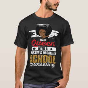 Schwarze Königin MSW Sozialarbeit Melanierte Maste T-Shirt
