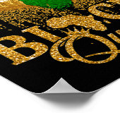 Schwarze Königin Pan afrikanische Flagge Farben Bi Poster (Ecke)