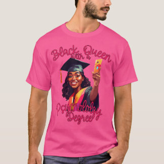 Schwarze Königin Psychologie Abschluss Graduierung T-Shirt