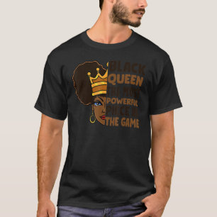 Schwarze Königin Schach Schwarze Geschichte Melani T-Shirt