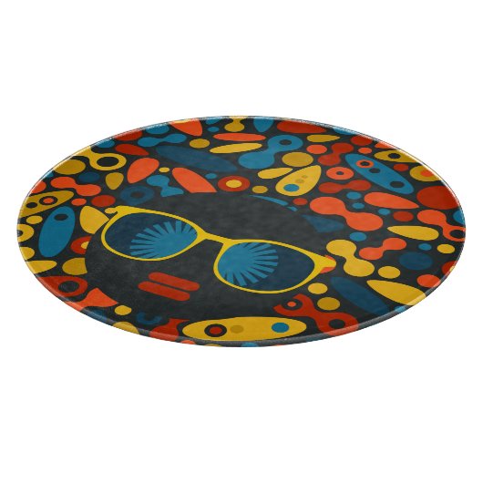 Schwarze Kopf Frau #1 Schneidebrett (Ecke)