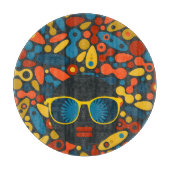 Schwarze Kopf Frau #1 Schneidebrett (Vorderseite)