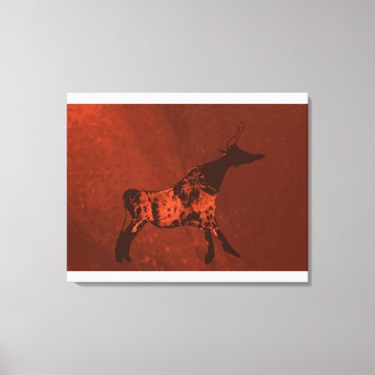 Schwarze Kopf Lascaux Kuh Canvas Print Leinwanddruck (Vorderseite)