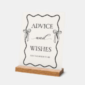 Schwarze Kopplung des Knoten Brautparty Ratschläge Acrylschild (Winkel)