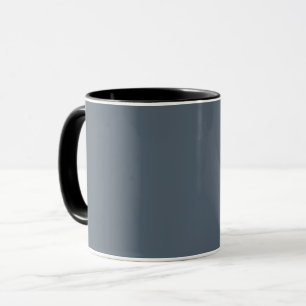 Schwarze Koralle (feste Farbe) Tasse