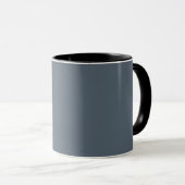 Schwarze Koralle (feste Farbe) Tasse (VorderseiteRechts)