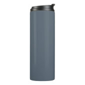 Schwarze Koralle (feste Farbe) Thermosbecher (Nach links gedreht)