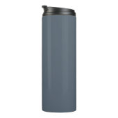 Schwarze Koralle (feste Farbe) Thermosbecher (Nach rechts gedreht)