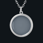 Schwarze Koralle (feste Farbe) Versilberte Kette<br><div class="desc">Schwarze Koralle (feste Farbe)</div>