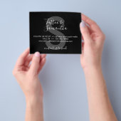 Schwarze Körperkunst-Salon-Nachbehandlungsanweisun Flyer (Gruppe)