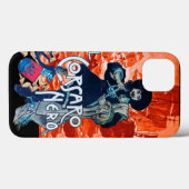 SCHWARZE KORSAIR/Piratenschiff-Schlacht in Rot Case-Mate iPhone Hülle (Rückseite (Horizontal))