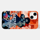 SCHWARZE KORSAIR/Piratenschiff-Schlacht in Rot Case-Mate iPhone Hülle (Rückseite (Horizontal))