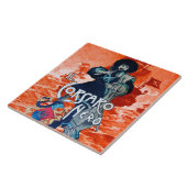 SCHWARZE KORSAIR/Piratenschiff-Schlacht in Rot Fliese (Seite)