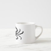 Schwarze Krabbe Espressotasse (Rechts)